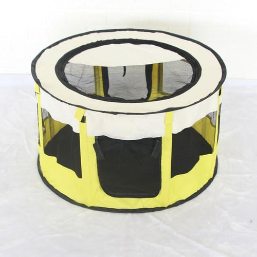 خيمه وسياج وبيت للقطط متنقل قابل للطي مزود بنوافذ...