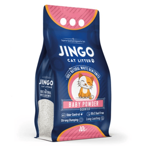 رمل قطط جينقو عالي التكتل خالي من الغبار 10 لتر