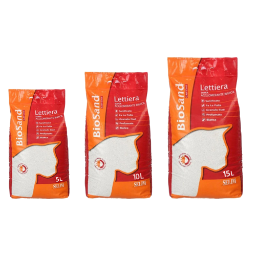 بايو ساند رمل ايطالي ناعم للقطط عالي التكتل متعدد...