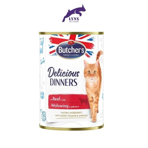 بوتشرز ديليشوس دينر طعام رطب قطع للقطط البالغة 400...