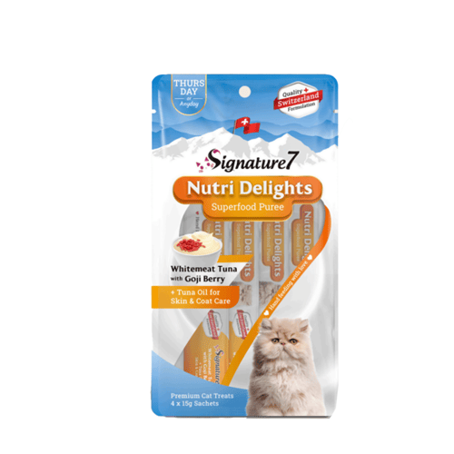 بكج سيقنتشر 7 مكافات قطط متعدد النكهات 4X15 جرام 1...