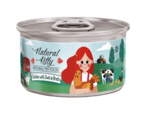 ناتشورال كيتي معلبات للقطط البالغة والصغيرة - متعد...
