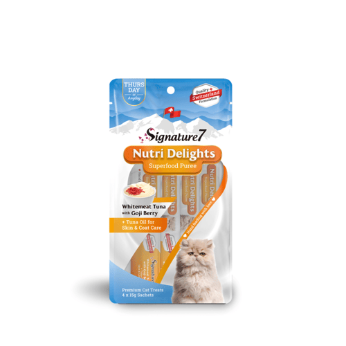 بكج سيقنتشر 7 مكافات قطط متعدد النكهات 4X15 جرام 1...