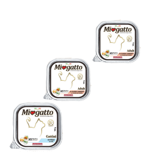 ميوجاتو طعام رطب باتيه مهروس معلبات للقطط البالغة...