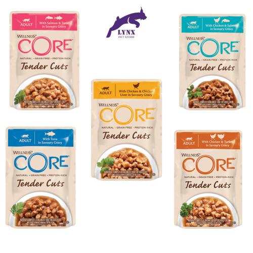 ويلنيس كور اظرف طعام رطب للقطط بالمرق متعدد النكها...