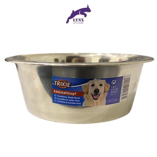 وعاء استانلس استيل من تركسي للقطط والكلاب 1.8لتر