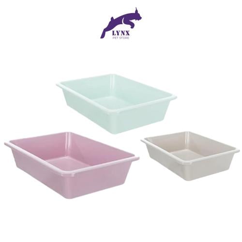 جينيور صندوق رمل للقطط الصغيرة مع حافه من تريكسي (...