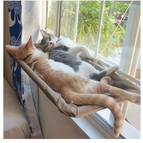 مقعد ارجوحه معلق بأحبال قوية بالنافذه بتوفير مساحة...