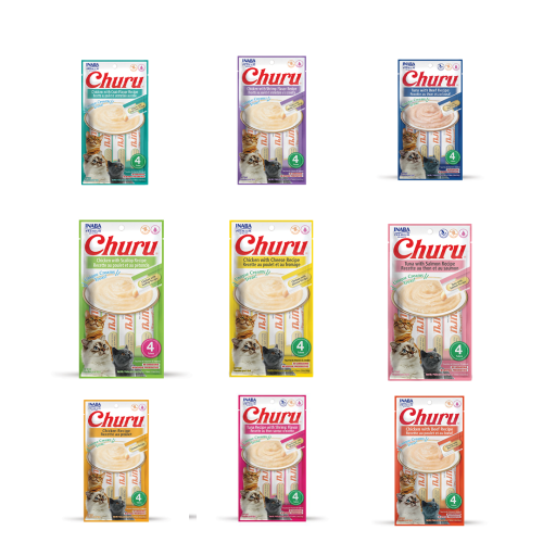 اينابا تشورو مكافآت هريسة للقطط 4 اظرف 14 جرام متع...