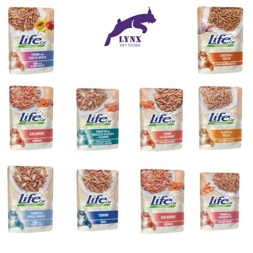 لايف كات أظرف طعام رطب للقطط متعدد النكهات 70 جرام