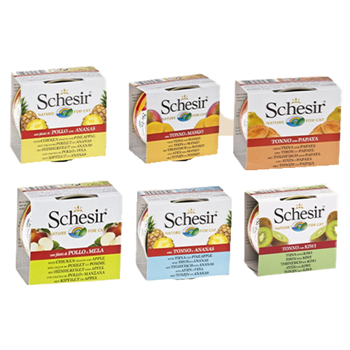 شيزر معلبات بالفاكهه للقطط البالغة متعدد النكهات -...