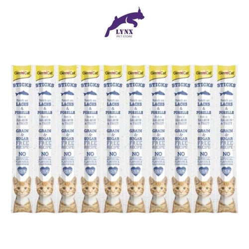 جيم كات مكافات للقطط اعواد متعدد النكهات للقطط 10...