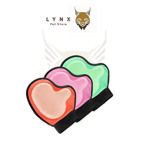 قفاز لتنظيف وترويش حيواناتك الأليفة - متعدد الألوا...