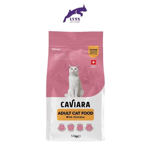 كافيارا طعام جاف للقطط البالغة متعدد النكهات 12 كج...