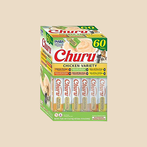 اينابا تشورو تشكيله من نكهات الدجاج مكافات للقطط 6...