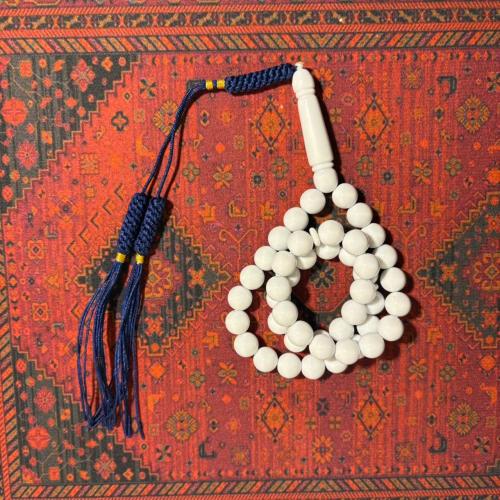 بكلايت ابيض كركوشة ازرق