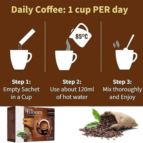 قهوة بلوم بالكولاجين العضوي لتنحيف الجسم 3 كراتين...