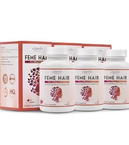 حبوب فيمي هير لتكثيف وتغذية الشعر 60 كبسولة بتركيب...