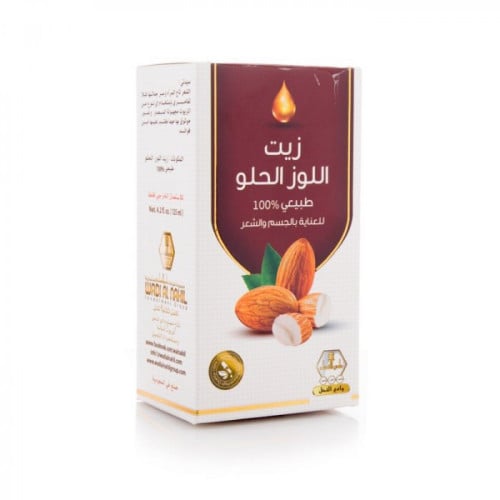 زيت اللوز الحلو للجسم والشعر من وادي النحل - 125 م...