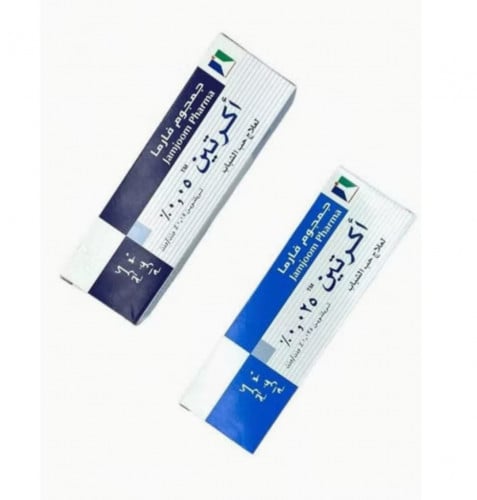 مجموعة اكراتين 0.025% - - 0.05%.