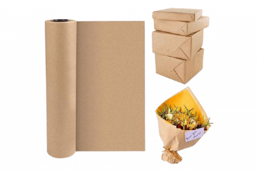 رول ورق بني كرافت للتغليف والشحن