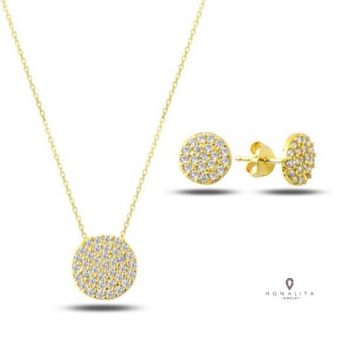 طقم أنيق اللون ذهبي (SET212) .