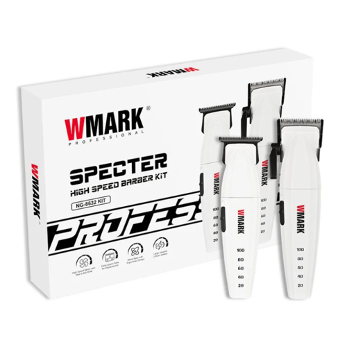 طقم حلاقة WMARK NG-8632 KIT - ماكينة قص وتحديد 2 ف...