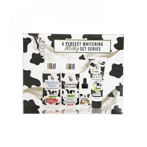 مجوعة الحليب لتبييض البشرة من واي سي 4 قطع