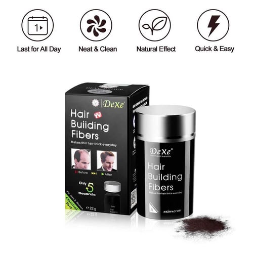 ديكسي الياف بناء الشعر 22 جرام ، بني غامق