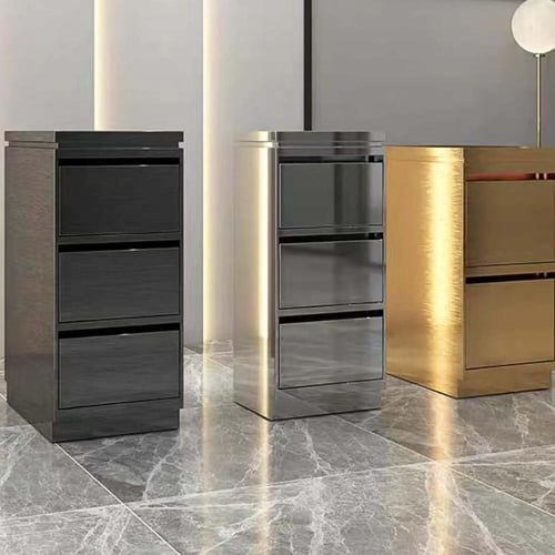 طاولة وخزانة استايليس ذهبي H051G