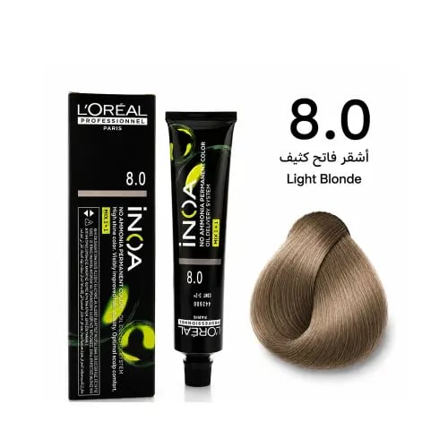 صبغة لوريال بروفيسيونال ماجريل 8.0 أشقر فاتح طبيعي