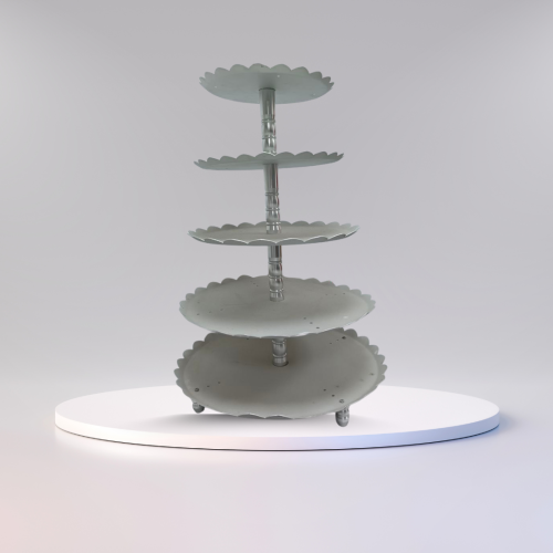 ستاند كيك ألمنيوم 5 أدوار (ستايل عام) – طقم 1