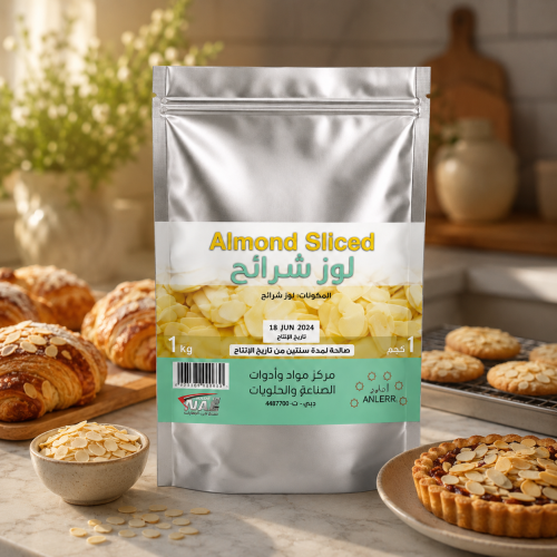 لوز شرايح 1 كيلو