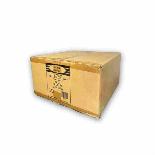 قاعدة كيك دائري لون ذهبي 10 كيلو مقاس 34 سم