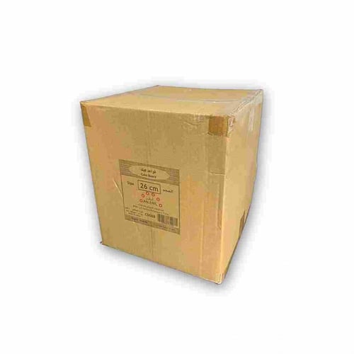 قاعدة كيك دائري لون ذهبي 10 كيلو مقاس 26 سم