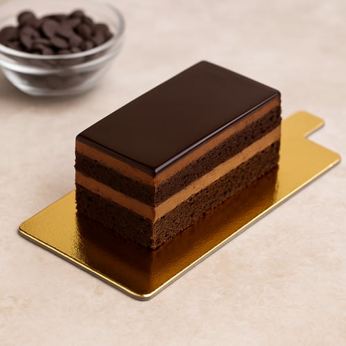 قاعدة كيك مستطيل لون ذهبي 10 كيلو طول 11 سم