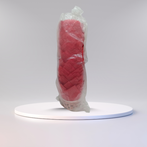 كب ورق كيك توليب دائري لون أحمر (مقاس 5×15 سم) – ع...