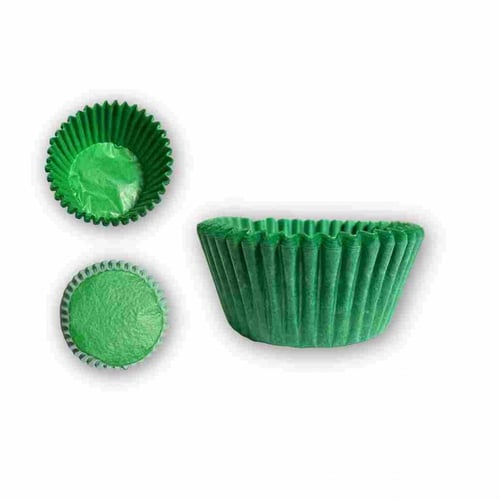 كب كيك دائري لون اخضر