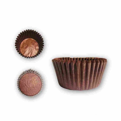 كب كيك دائري لون بني