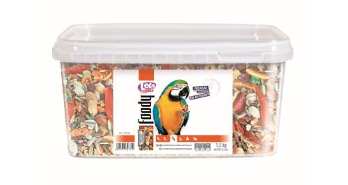 Lolo pets فودي طعام ممتاز للببغاوات الكبيرة، 1.5 ك...