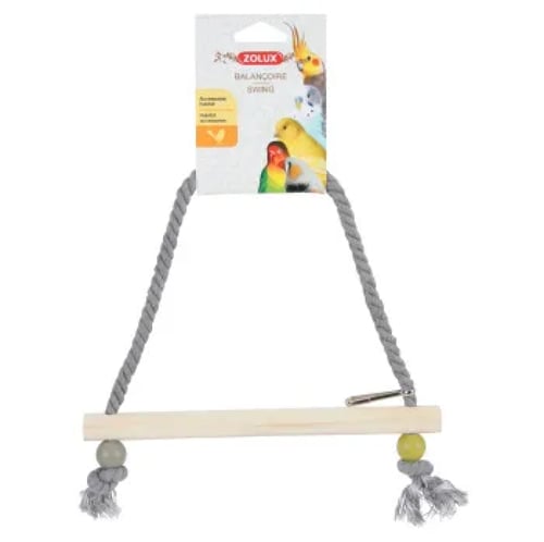 زولكس حبل ارجوحة مع غصن خشبي للطيور