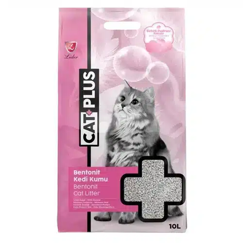 cat plus 10lit رمل كات بلس برائحة بيبي باودر