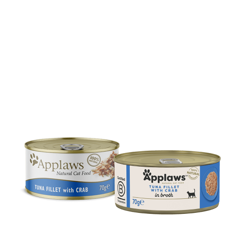 ابلاوز معلبات طعام رطب للقطط - تونا مع السلطعون 70...