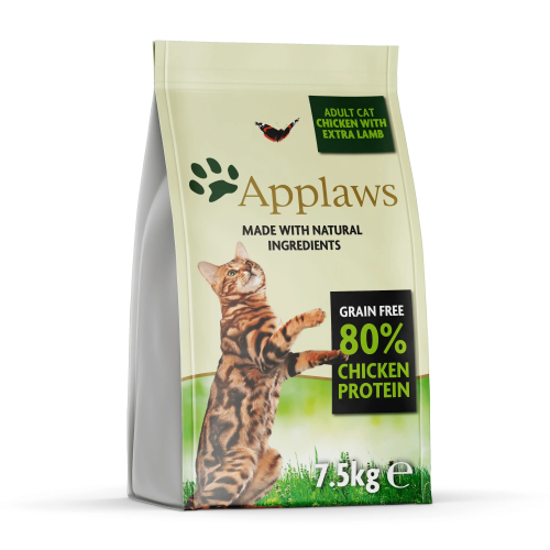 ابلاوز طعام جاف للقطط البالغة - دجاج مع لحم الضأن...