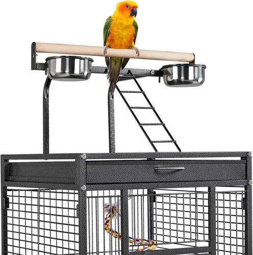 قفص ببغاء كبير مع استاند علوي