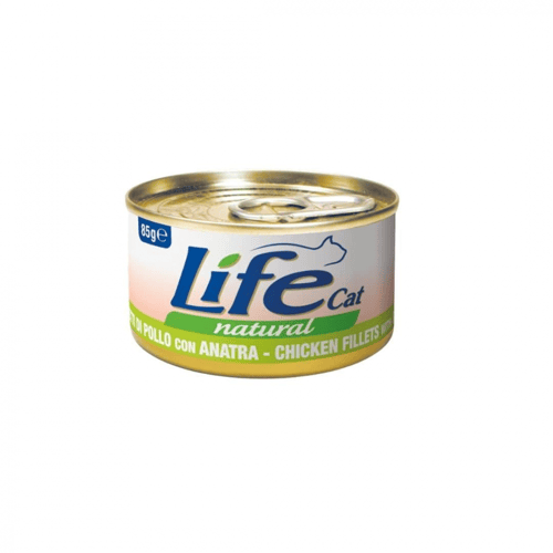 لايف كات معلبات طعام رطب للقطط فيلية الدجاج مع الب...