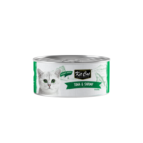 كت كات تونا منزوع العظم مع الجمبري 80g