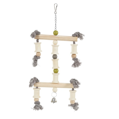 لعبة خشبية للببغاوات والطيور الكبيرة