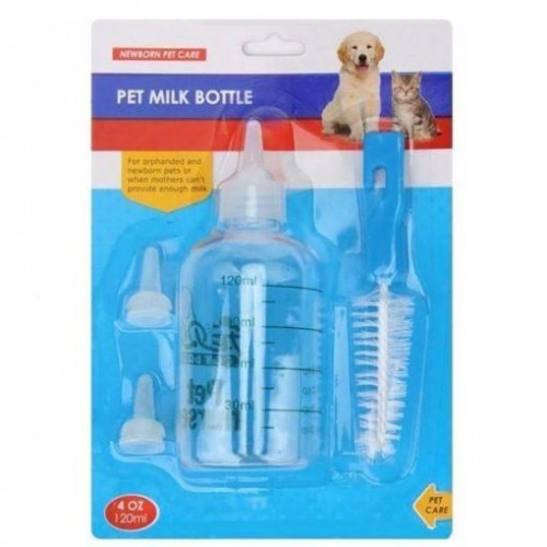 رضاعة لصغار القطط والكلاب شفاف 120 مل