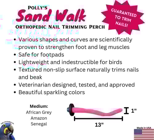 مجثم مبرد للببغاوات sand walk